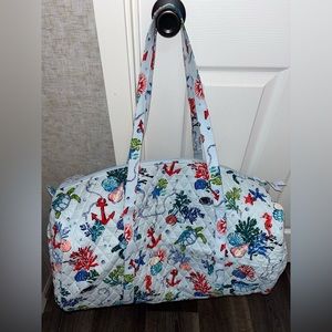 Vera Bradley Large Duffel and Travel Blanket